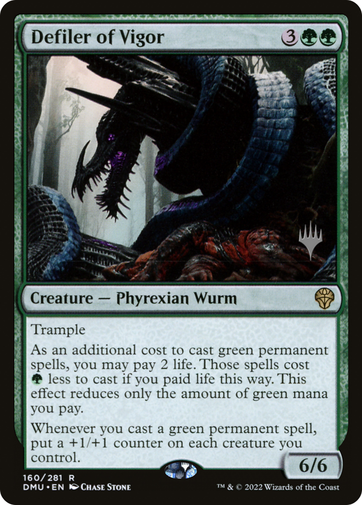 Defiler of Vigor (PDMU-160P) - Dominaria United Promos Foil - Premium MTG Single from Wizards of the Coast - Just $2.44! Shop now at Game Crave Tournament Store