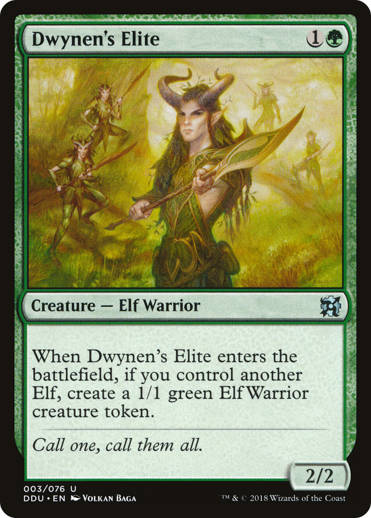 Dwynen's Elite (DDU-003) - Duel Decks: Elves vs. Inventors - Premium MTG Single from Wizards of the Coast - Just $0.25! Shop now at Game Crave Tournament Store