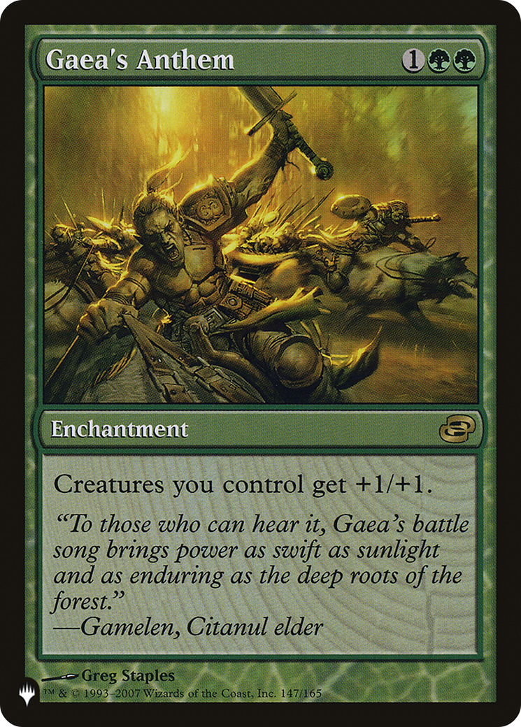 Gaea's Anthem (PLIST-168) - The List: (colorshifted) - Premium MTG Single from Wizards of the Coast - Just $0.11! Shop now at Game Crave Tournament Store