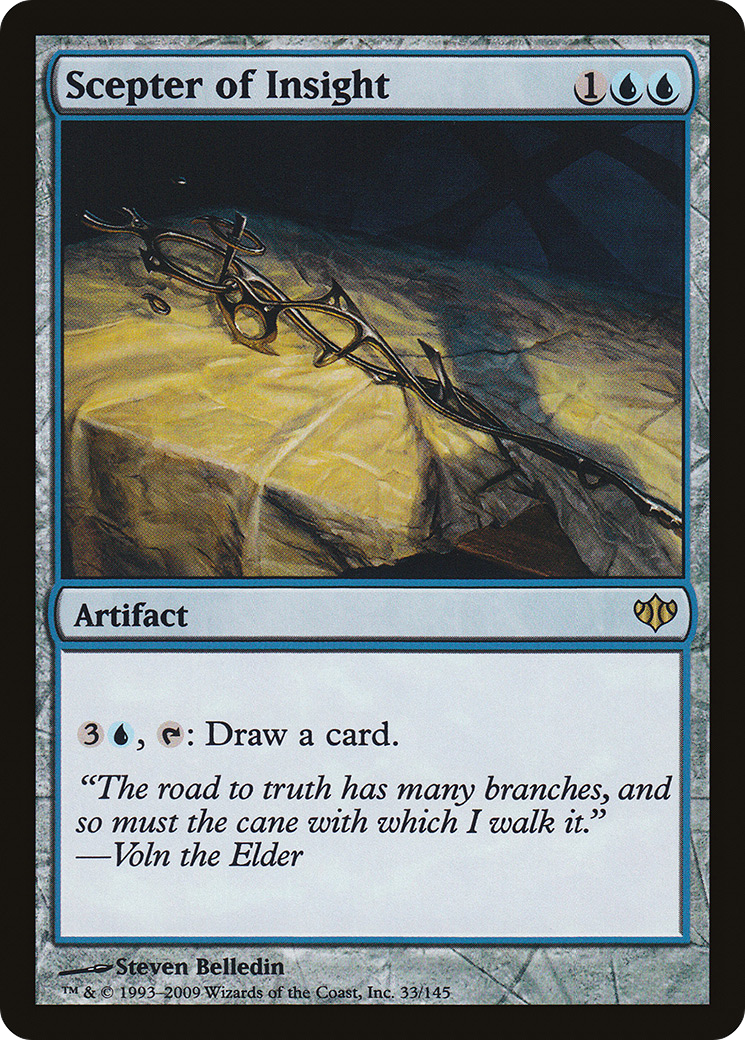 Scepter of Insight (CON-033) - Conflux Foil - Premium MTG Single from Wizards of the Coast - Just $0.11! Shop now at Game Crave Tournament Store