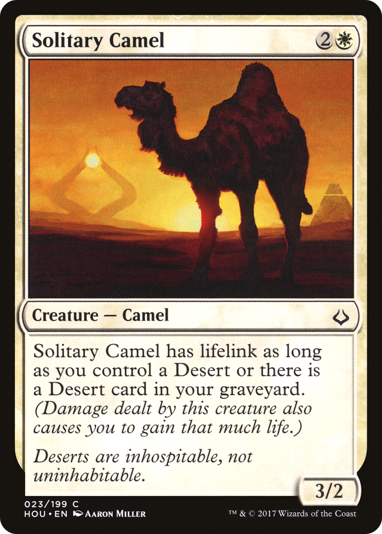 Solitary Camel (HOU-023) - Hour of Devastation Foil - Premium MTG Single from Wizards of the Coast - Just $0.08! Shop now at Game Crave Tournament Store