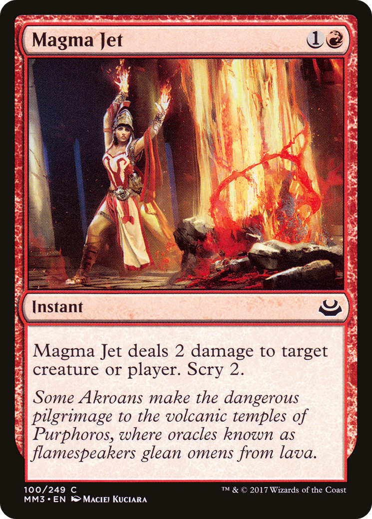 Magma Jet (MM3-100) - Modern Masters 2017 - Premium MTG Single from Wizards of the Coast - Just $0.08! Shop now at Game Crave Tournament Store