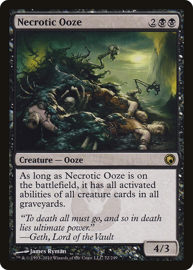 Necrotic Ooze (SOM-072) - Scars of Mirrodin - Premium MTG Single from Wizards of the Coast - Just $0.30! Shop now at Game Crave Tournament Store