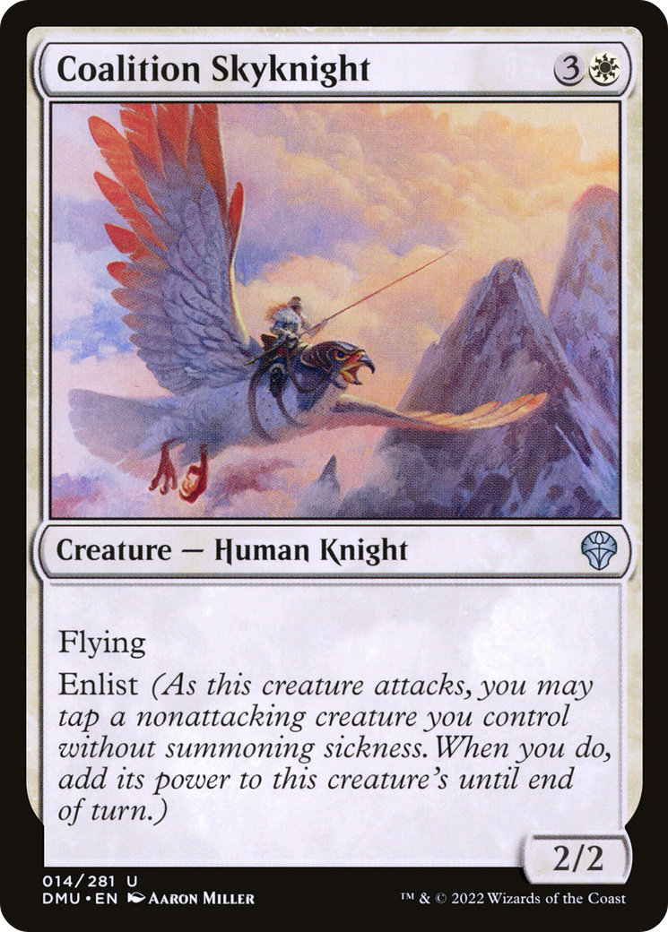 Coalition Skyknight (DMU-014) - Dominaria United - Premium MTG Single from Wizards of the Coast - Just $0.08! Shop now at Game Crave Tournament Store
