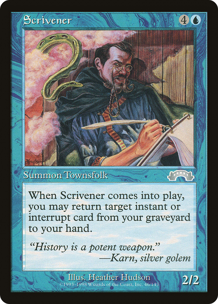 Scrivener (EXO-046) - Exodus - Premium MTG Single from Wizards of the Coast - Just $0.08! Shop now at Game Crave Tournament Store