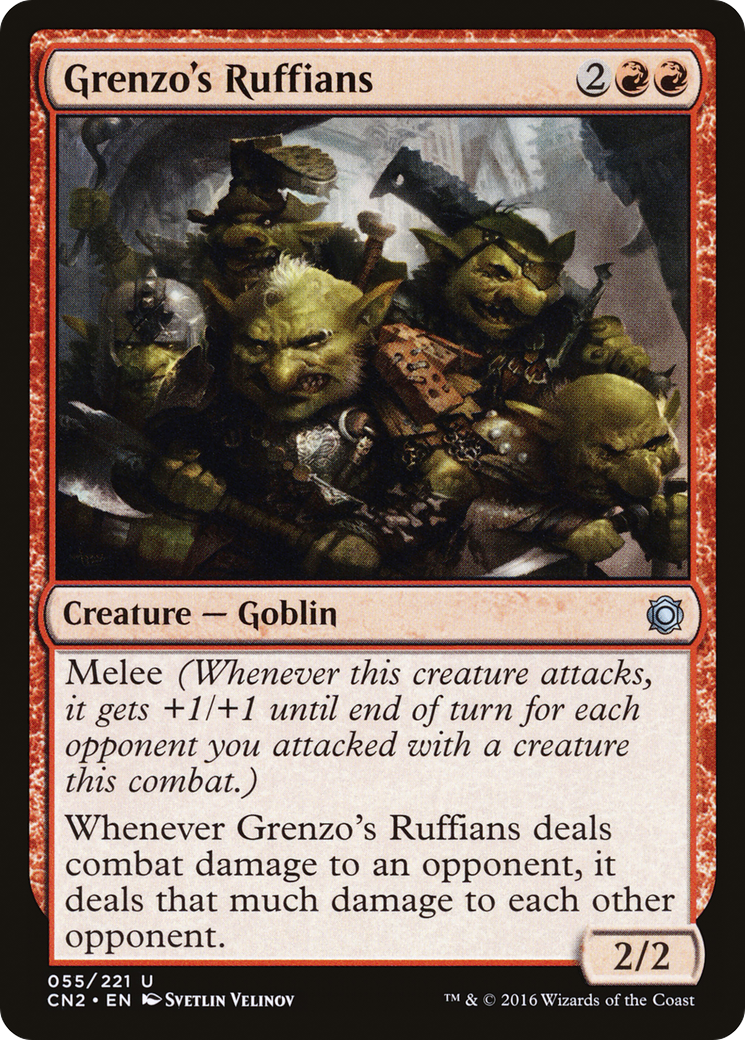 Grenzo's Ruffians (CN2-055) - Conspiracy: Take the Crown Foil - Premium MTG Single from Wizards of the Coast - Just $0.12! Shop now at Game Crave Tournament Store