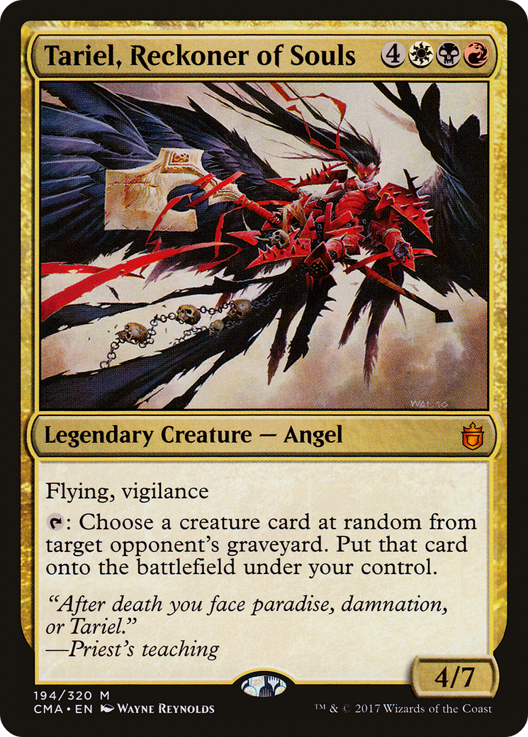Tariel, Reckoner of Souls (CMA-194) - Commander Anthology - Premium MTG Single from Wizards of the Coast - Just $0.35! Shop now at Game Crave Tournament Store