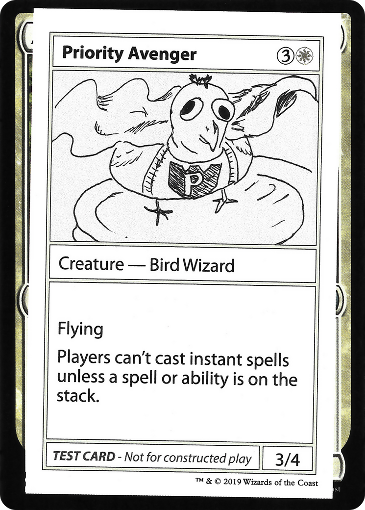 Priority Avenger (CMB2-009) - Mystery Booster Playtest Cards 2021 - Premium MTG Single from Wizards of the Coast - Just $0.25! Shop now at Game Crave Tournament Store