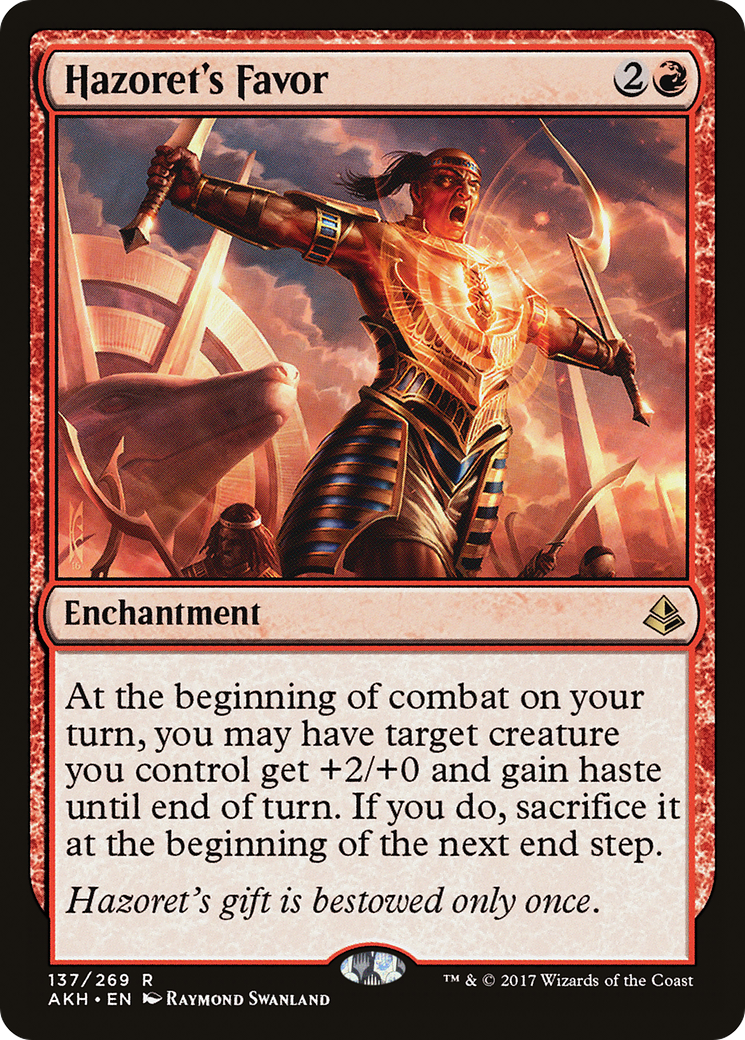 Hazoret's Favor (AKH-137) - Amonkhet Foil - Premium MTG Single from Wizards of the Coast - Just $0.08! Shop now at Game Crave Tournament Store