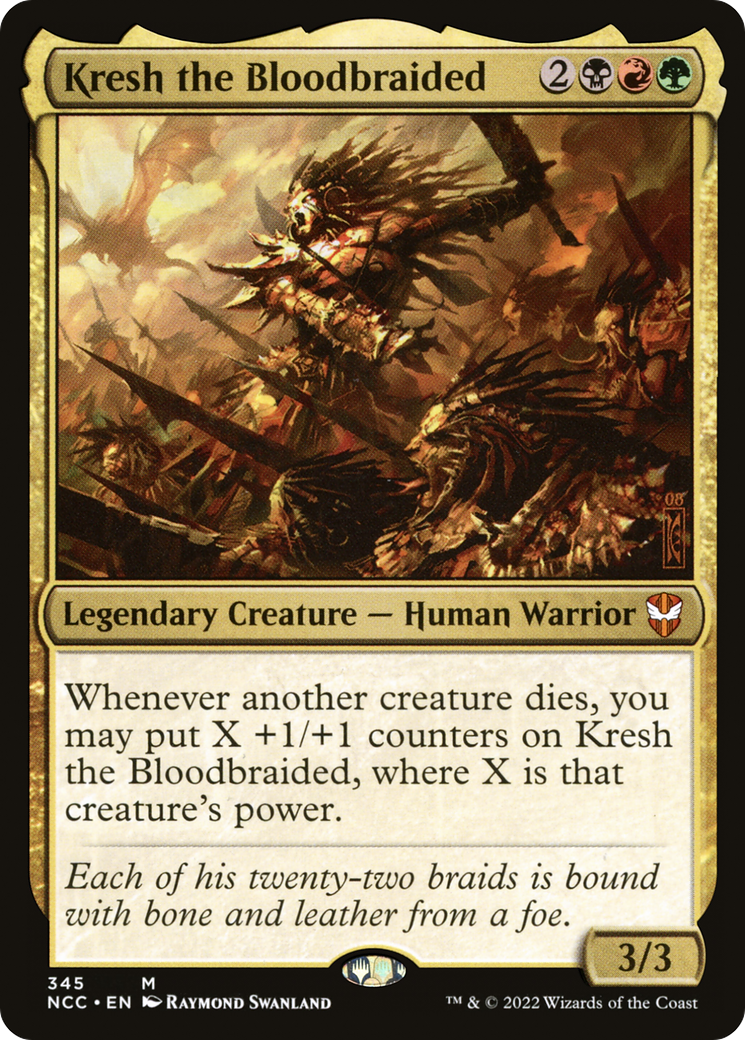 Kresh the Bloodbraided (NCC-345) - New Capenna Commander - Premium MTG Single from Wizards of the Coast - Just $0.14! Shop now at Game Crave Tournament Store
