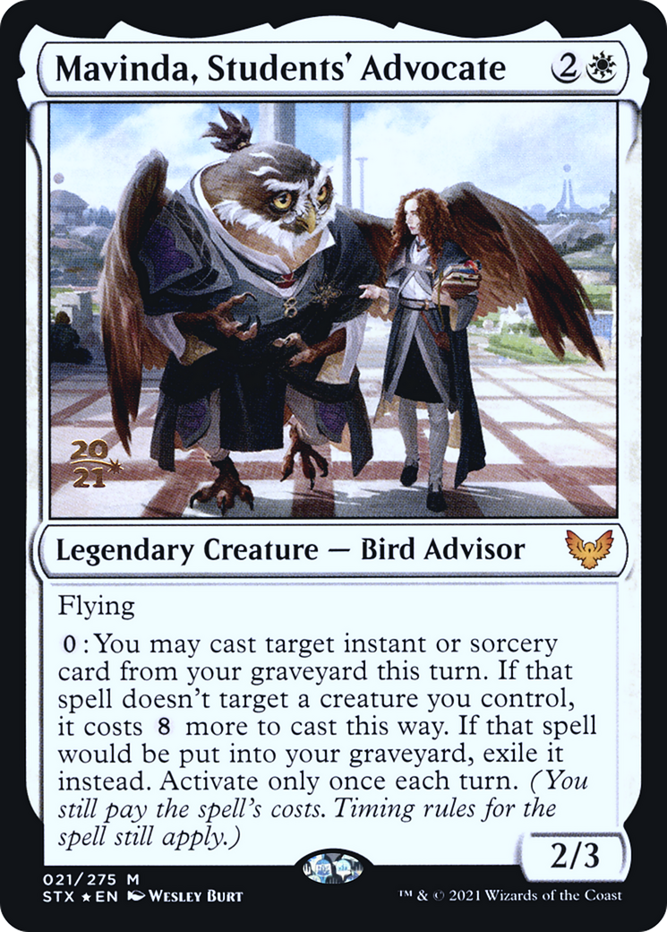 Mavinda, Students' Advocate (PSTX-21S) - Strixhaven: School of Mages Promos Foil - Premium MTG Single from Wizards of the Coast - Just $1.29! Shop now at Game Crave Tournament Store