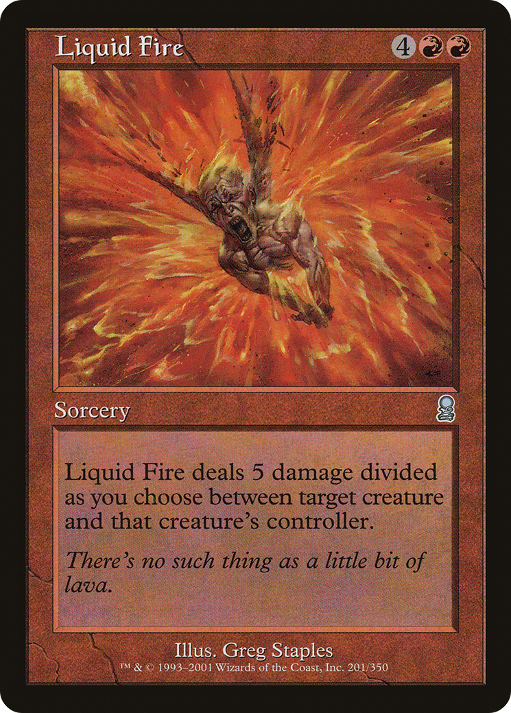 Liquid Fire (ODY-201) - Odyssey Foil - Premium MTG Single from Wizards of the Coast - Just $0.80! Shop now at Game Crave Tournament Store