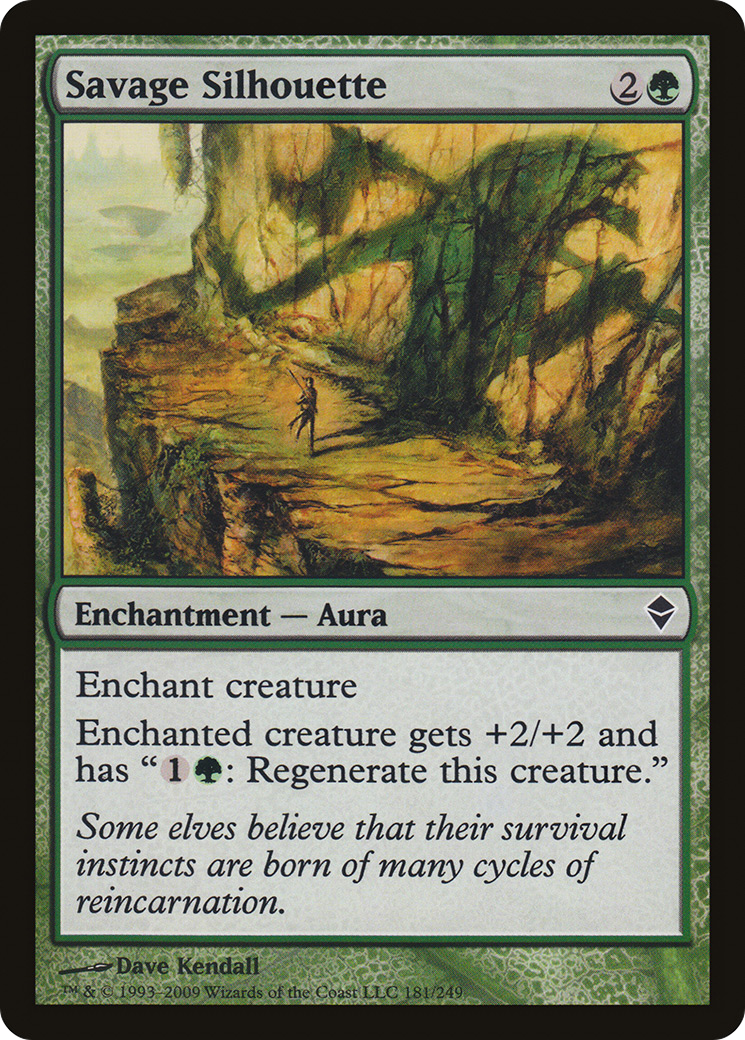 Savage Silhouette (ZEN-181) - Zendikar - Premium MTG Single from Wizards of the Coast - Just $0.25! Shop now at Game Crave Tournament Store
