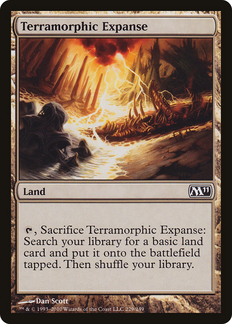 Terramorphic Expanse (M11-229) - Magic 2011 Foil - Premium MTG Single from Wizards of the Coast - Just $0.34! Shop now at Game Crave Tournament Store