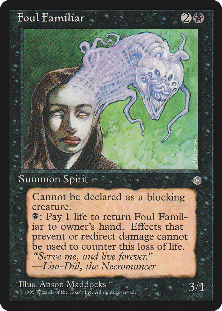 Foul Familiar (ICE-126) - Ice Age - Premium MTG Single from Wizards of the Coast - Just $0.25! Shop now at Game Crave Tournament Store