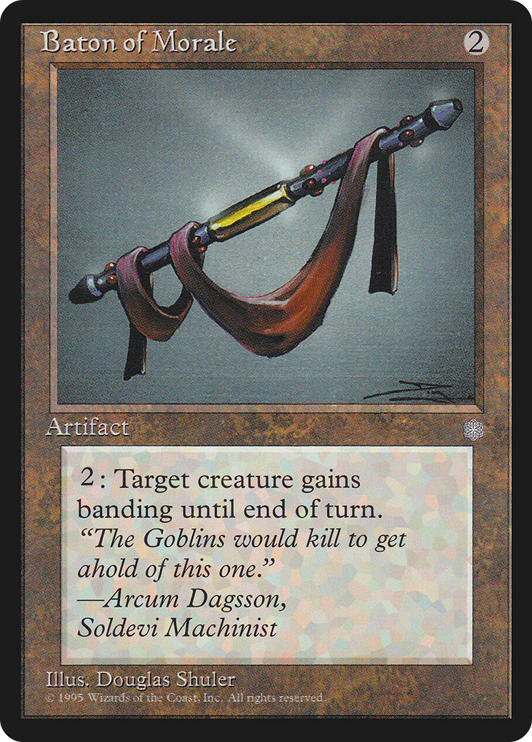 Baton of Morale (ICE-313) - Ice Age - Premium MTG Single from Wizards of the Coast - Just $0.38! Shop now at Game Crave Tournament Store