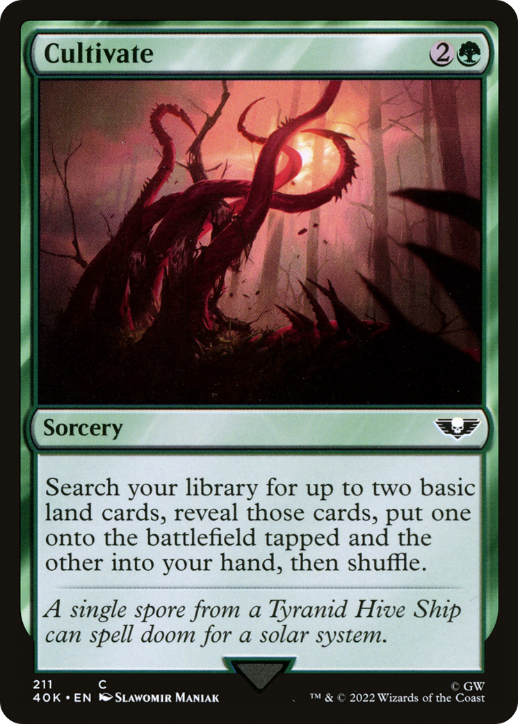 Cultivate (40K-211) - Warhammer 40,000 Commander - Premium MTG Single from Wizards of the Coast - Just $0.36! Shop now at Game Crave Tournament Store