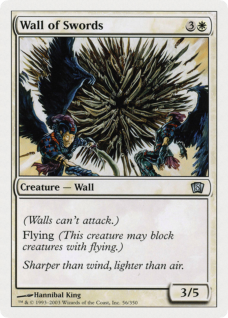 Wall of Swords (8ED-056) - Eighth Edition - Premium MTG Single from Wizards of the Coast - Just $0.08! Shop now at Game Crave Tournament Store