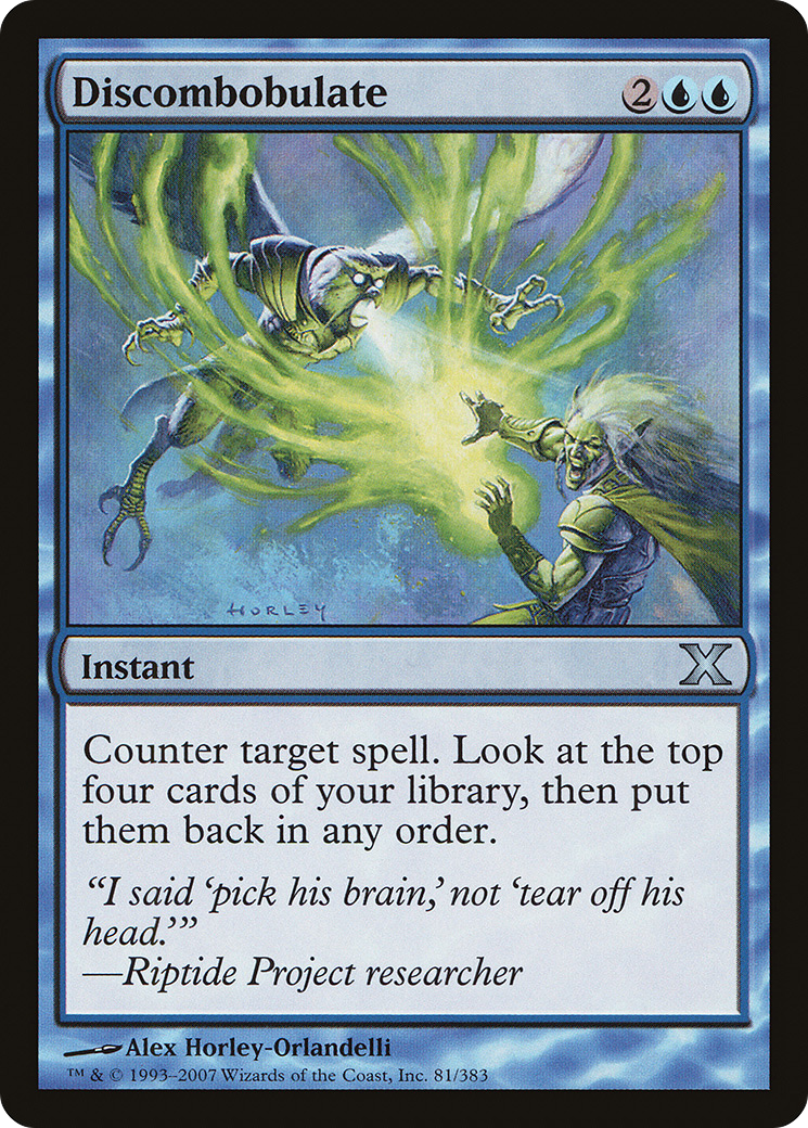 Discombobulate (10E-081) - Tenth Edition - Premium MTG Single from Wizards of the Coast - Just $0.08! Shop now at Game Crave Tournament Store