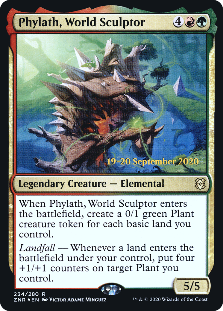 Phylath, World Sculptor (PZNR-234S) - Zendikar Rising Promos Foil - Premium MTG Single from Wizards of the Coast - Just $0.43! Shop now at Game Crave Tournament Store