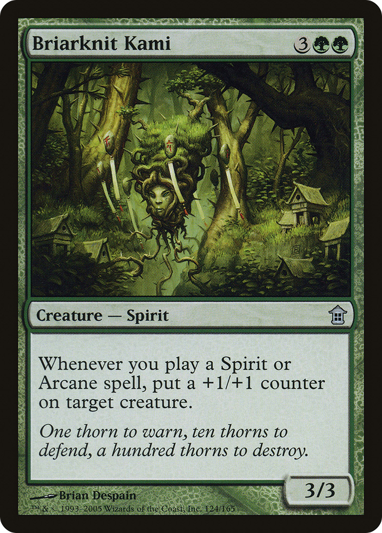 Briarknit Kami (SOK-124) - Saviors of Kamigawa - Premium MTG Single from Wizards of the Coast - Just $0.25! Shop now at Game Crave Tournament Store