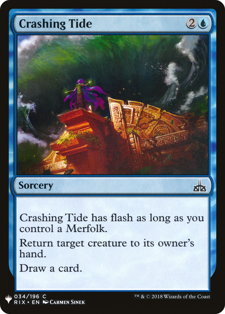 Crashing Tide (MB1-338) - Mystery Booster - Premium MTG Single from Wizards of the Coast - Just $0.25! Shop now at Game Crave Tournament Store