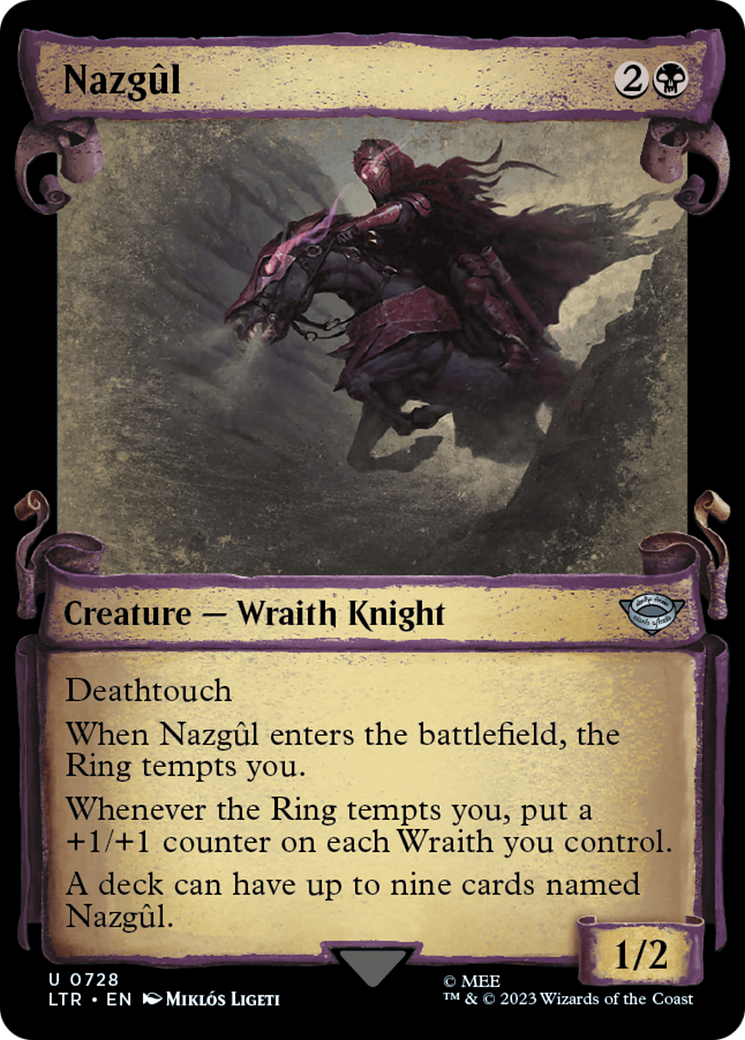 Nazgûl (LTR-728) - The Lord of the Rings: Tales of Middle-earth: (Showcase) - Premium MTG Single from Wizards of the Coast - Just $11.32! Shop now at Game Crave Tournament Store
