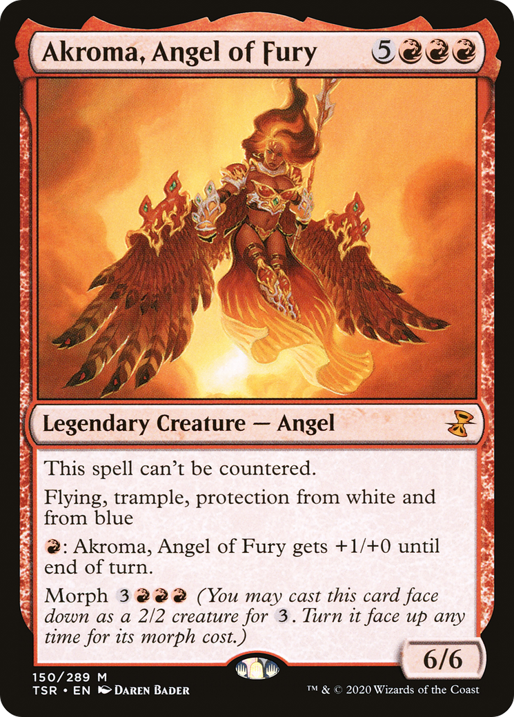 Akroma, Angel of Fury (TSR-150) - Time Spiral Remastered - Premium MTG Single from Wizards of the Coast - Just $0.30! Shop now at Game Crave Tournament Store