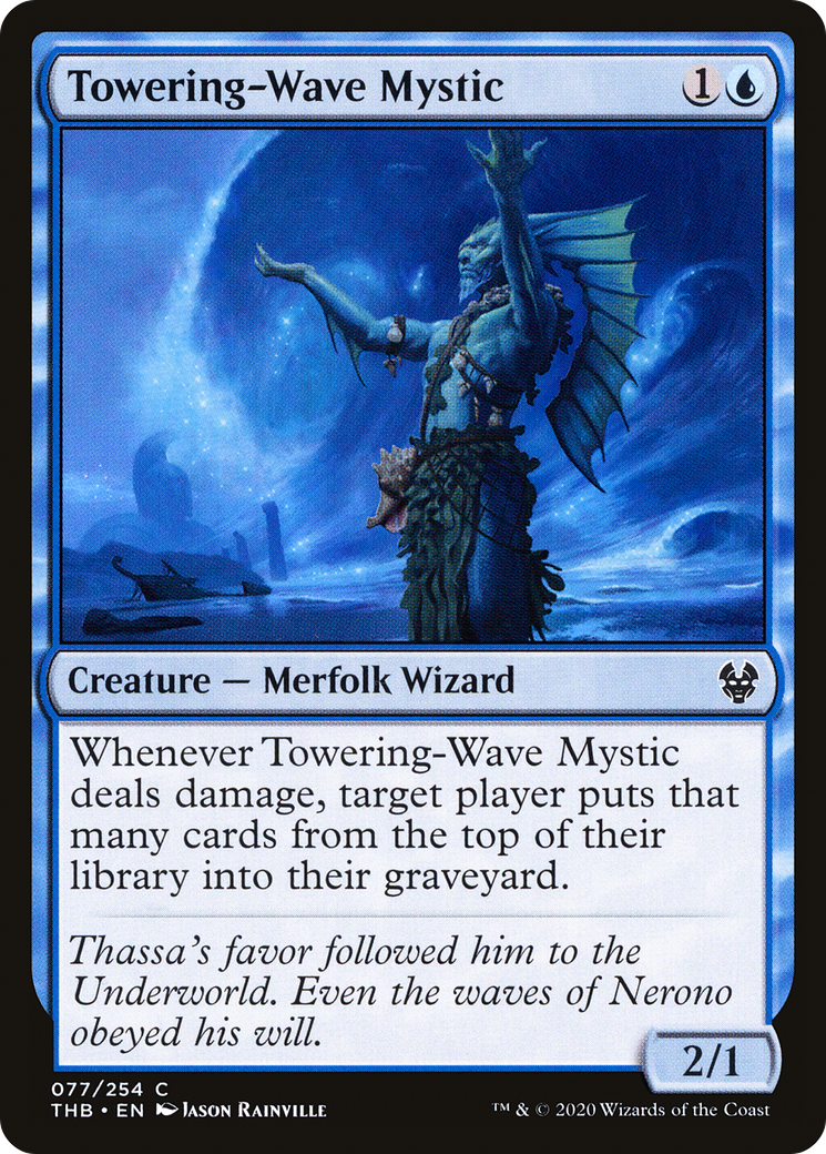 Towering-Wave Mystic (THB-077) - Theros Beyond Death - Premium MTG Single from Wizards of the Coast - Just $0.08! Shop now at Game Crave Tournament Store