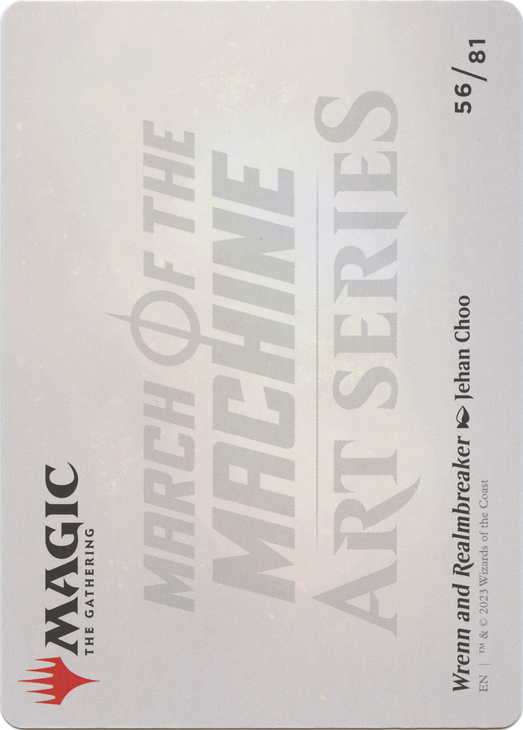 Wrenn and Realmbreaker // Wrenn and Realmbreaker (AMOM-056) - March of the Machine Art Series (Borderless) Foil - Premium MTG Single from Wizards of the Coast - Just $0! Shop now at Game Crave Tournament Store