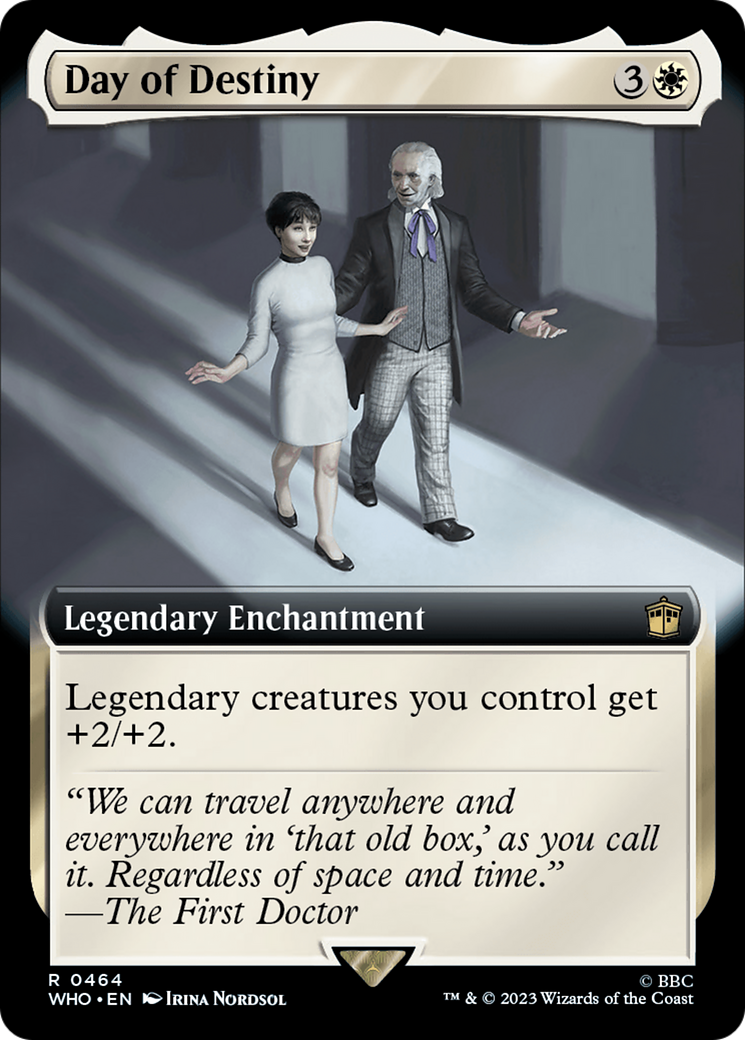 Day of Destiny (WHO-464) - Doctor Who: (Extended Art) Foil - Premium MTG Single from Wizards of the Coast - Just $0.25! Shop now at Game Crave Tournament Store