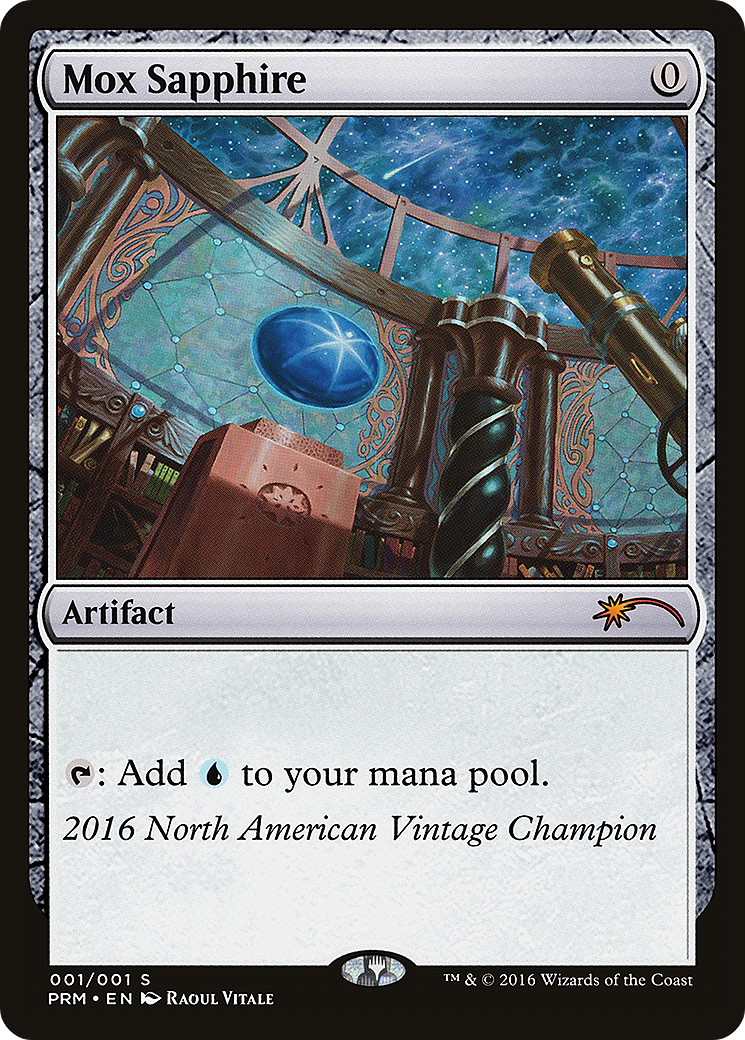 Mox Sapphire (OVNT-2016NA) - Vintage Championship - Premium MTG Single from Wizards of the Coast - Just $0! Shop now at Game Crave Tournament Store