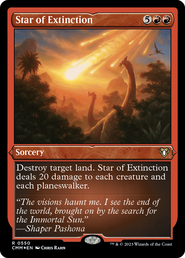 Star of Extinction (CMM-550) - Commander Masters Etched Foil - Premium MTG Single from Wizards of the Coast - Just $1.36! Shop now at Game Crave Tournament Store