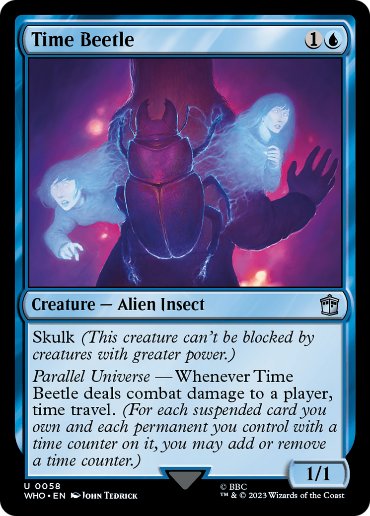 Time Beetle (WHO-058) - Doctor Who - Premium MTG Single from Wizards of the Coast - Just $0.08! Shop now at Game Crave Tournament Store