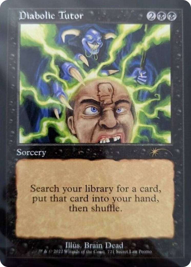 Diabolic Tutor (SLD-721) - Secret Lair Drop - Premium MTG Single from Wizards of the Coast - Just $26.49! Shop now at Game Crave Tournament Store