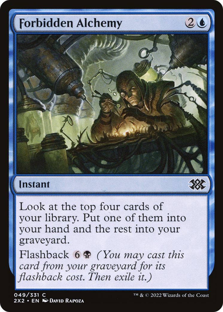 Forbidden Alchemy (2X2-049) - Double Masters 2022 Foil - Premium MTG Single from Wizards of the Coast - Just $0.08! Shop now at Game Crave Tournament Store