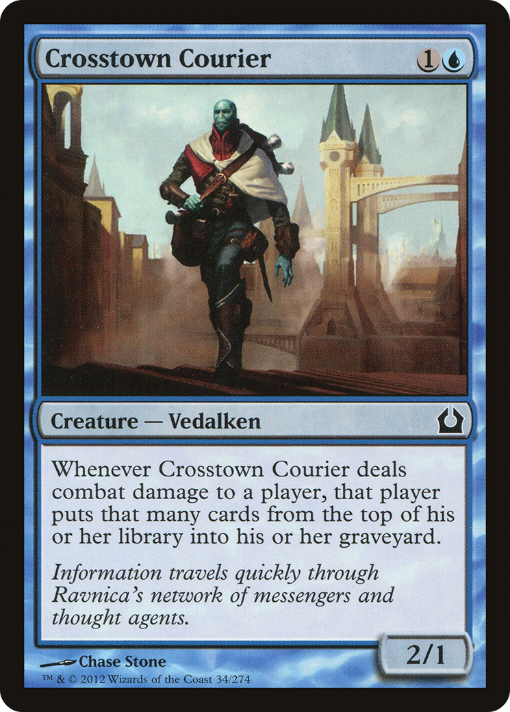 Crosstown Courier (RTR-034) - Return to Ravnica Foil - Premium MTG Single from Wizards of the Coast - Just $0.08! Shop now at Game Crave Tournament Store
