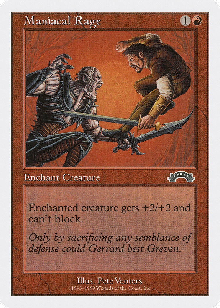 Maniacal Rage (BRB-042) - Battle Royale Box Set - Premium MTG Single from Wizards of the Coast - Just $0.08! Shop now at Game Crave Tournament Store