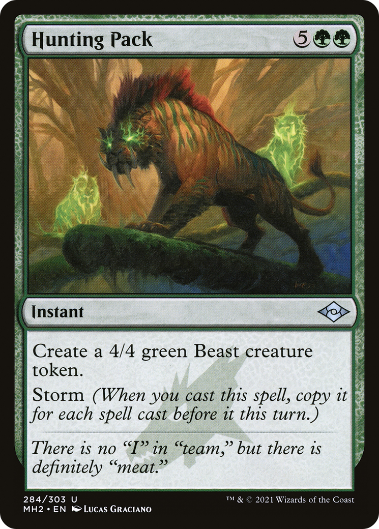Hunting Pack (MH2-284) - Modern Horizons 2 Foil - Premium MTG Single from Wizards of the Coast - Just $0.25! Shop now at Game Crave Tournament Store