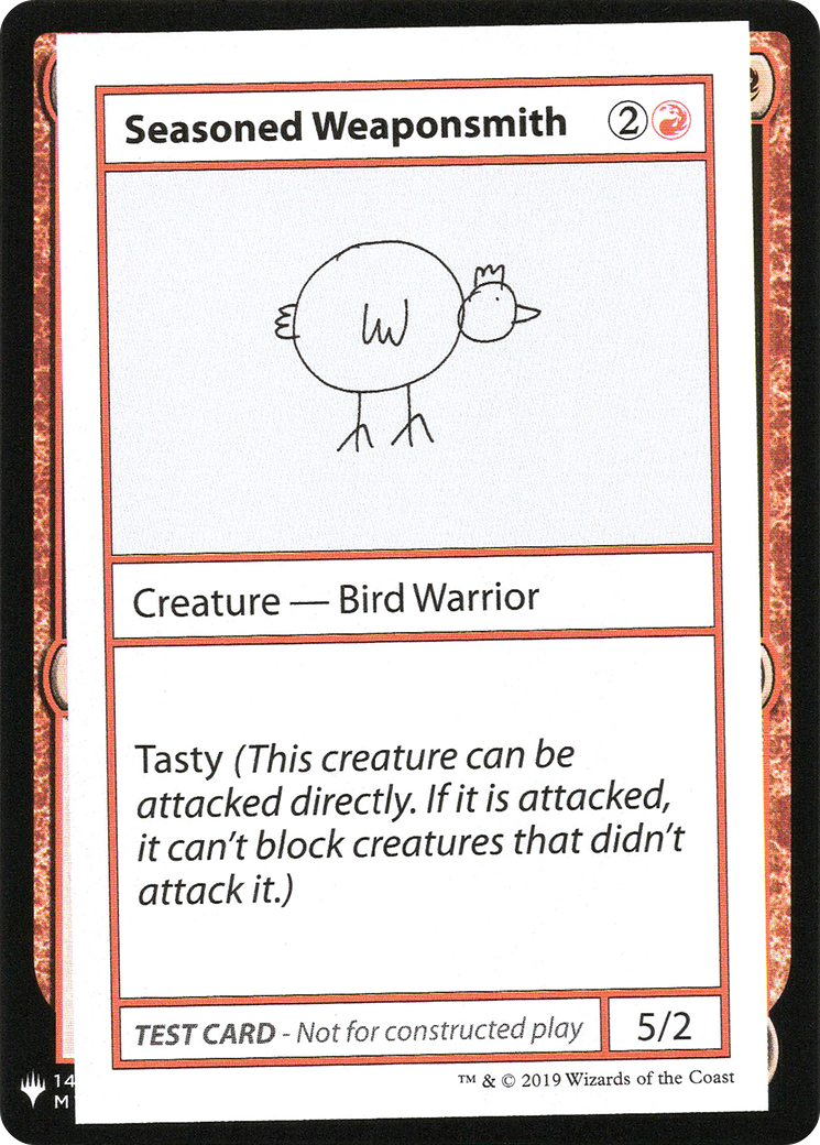 Seasoned Weaponsmith (CMB1-063) - Mystery Booster Playtest Cards 2019 - Premium MTG Single from Wizards of the Coast - Just $0.48! Shop now at Game Crave Tournament Store