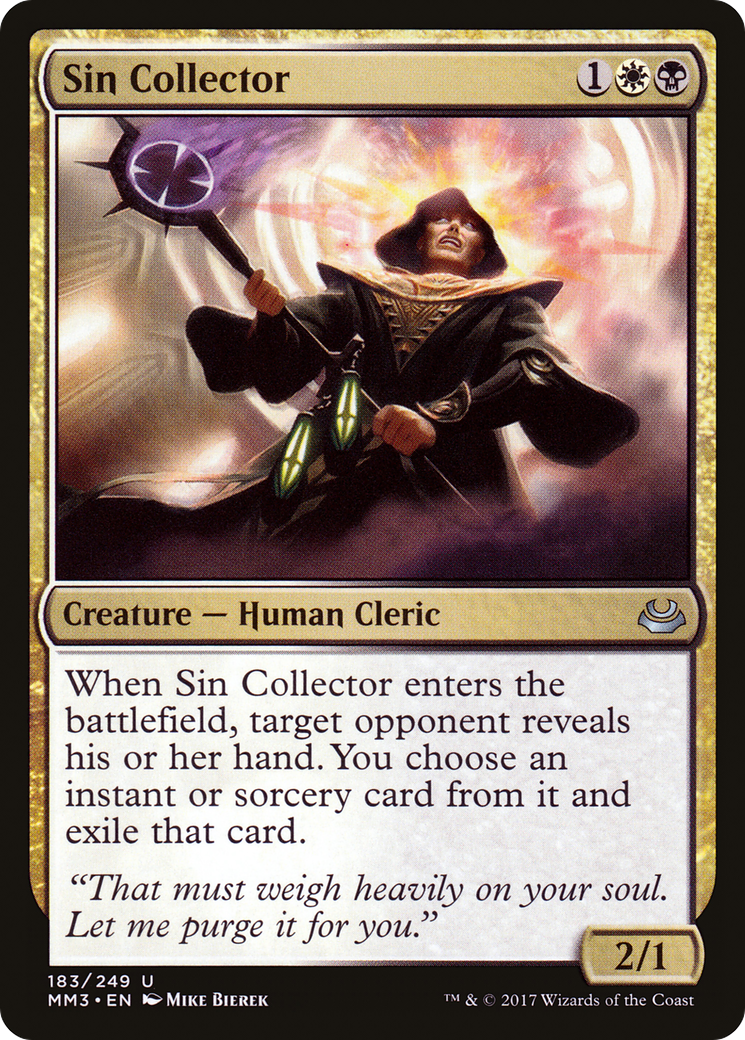 Sin Collector (MM3-183) - Modern Masters 2017 - Premium MTG Single from Wizards of the Coast - Just $0.18! Shop now at Game Crave Tournament Store