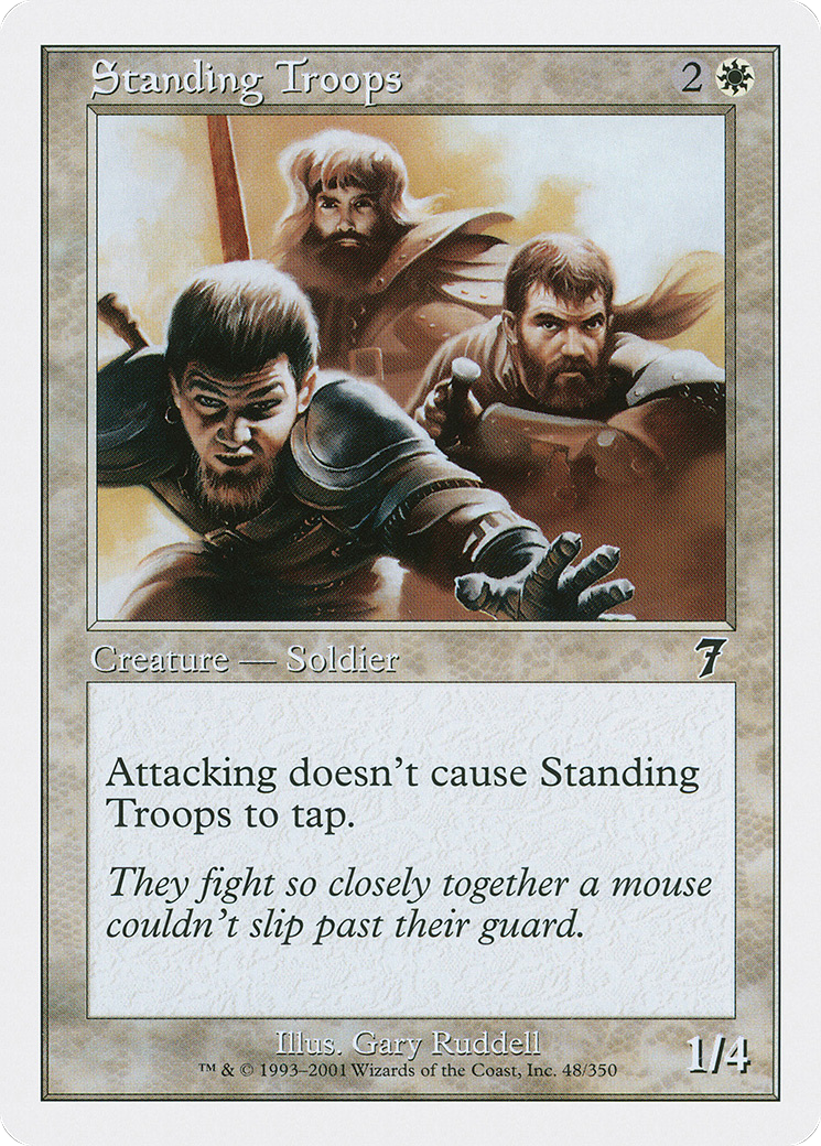 Standing Troops (7ED-048) - Seventh Edition - Premium MTG Single from Wizards of the Coast - Just $0.08! Shop now at Game Crave Tournament Store