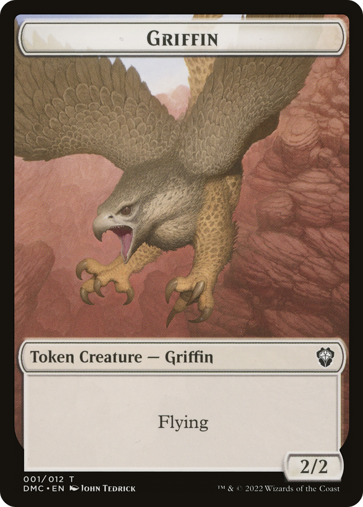 Griffin (TDMC-001) - Dominaria United Commander Tokens - Premium MTG Single from Wizards of the Coast - Just $0! Shop now at Game Crave Tournament Store