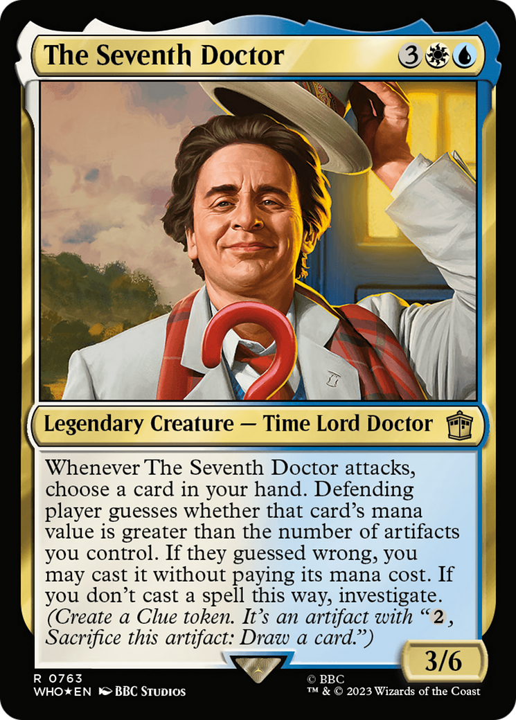 The Seventh Doctor (WHO-763) - Doctor Who Foil - Premium MTG Single from Wizards of the Coast - Just $0.08! Shop now at Game Crave Tournament Store