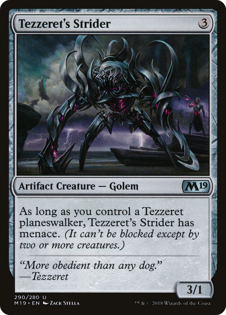 Tezzeret's Strider (M19-290) - Core Set 2019 - Premium MTG Single from Wizards of the Coast - Just $0.08! Shop now at Game Crave Tournament Store