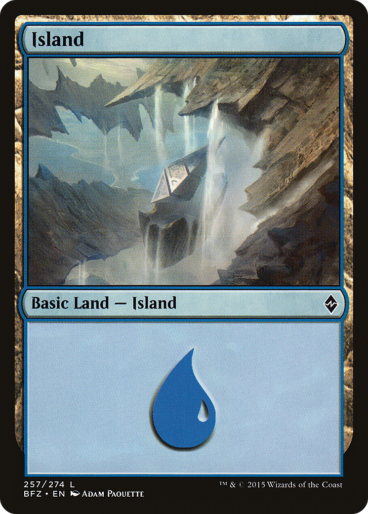 Island (BFZ-257A) - Battle for Zendikar - Premium MTG Single from Wizards of the Coast - Just $0.08! Shop now at Game Crave Tournament Store
