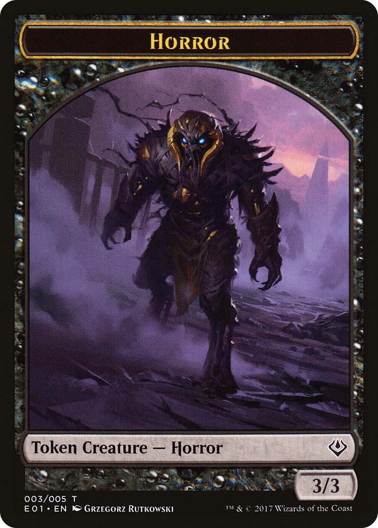 Horror (TE01-003) - Archenemy: Nicol Bolas Tokens - Premium MTG Single from Wizards of the Coast - Just $0.08! Shop now at Game Crave Tournament Store
