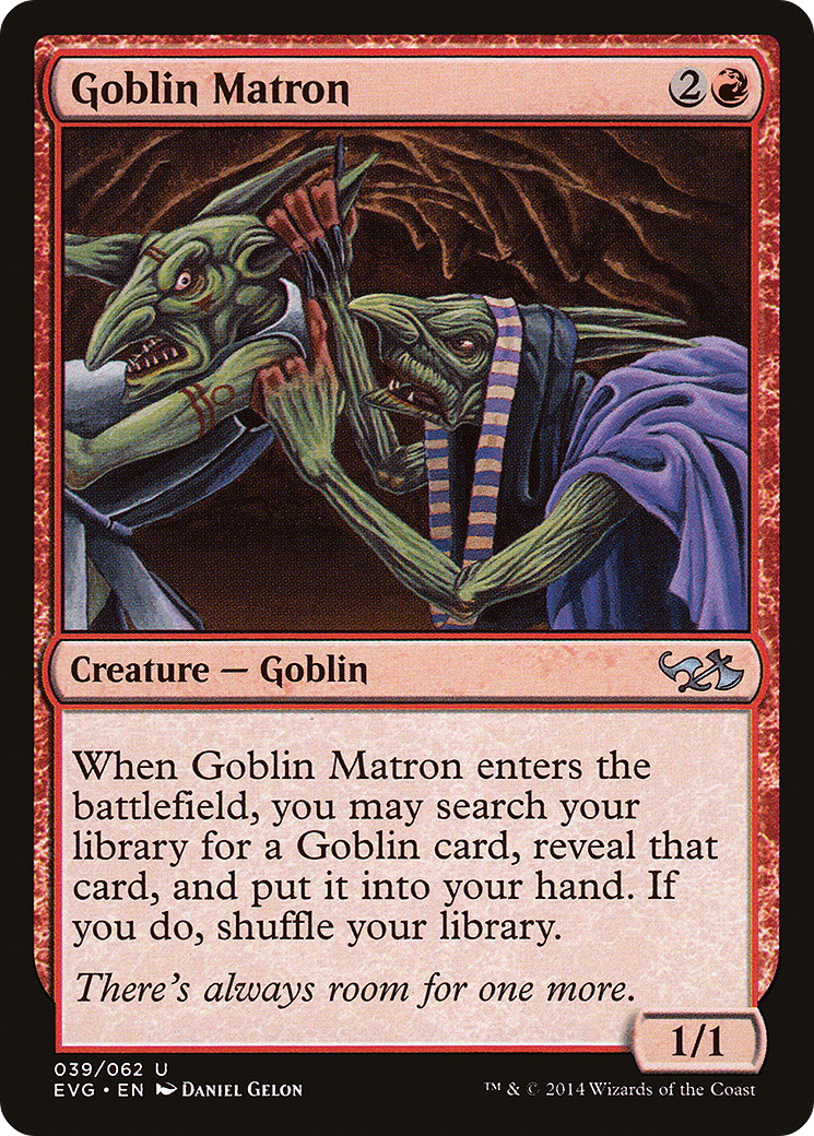 Goblin Matron (EVG-039) - Duel Decks Anthology: Elves vs. Goblins - Premium MTG Single from Wizards of the Coast - Just $0.25! Shop now at Game Crave Tournament Store