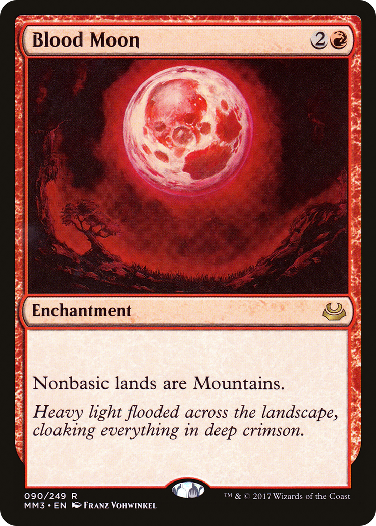 Blood Moon (MM3-090) - Modern Masters 2017 Foil - Premium MTG Single from Wizards of the Coast - Just $1.83! Shop now at Game Crave Tournament Store
