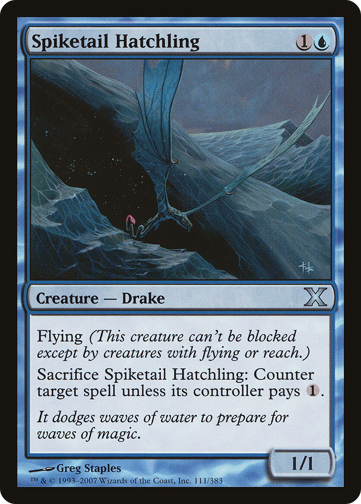 Spiketail Hatchling (10E-111) - Tenth Edition - Premium MTG Single from Wizards of the Coast - Just $0.08! Shop now at Game Crave Tournament Store